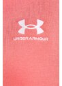 Mikina Under Armour dámská, růžová barva, s aplikací, 1379475