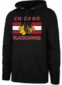 Pánská mikina 47 Brand NHL Chicago Blackhawks BURNSIDE Pullover Hood