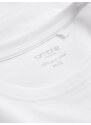 Ombre Clothing Pánské tričko BASIC s dlouhým rukávem a kulatým výstřihem - bílé V4 OM-LSBL-0106