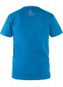 CXS WILDER Pánské tričko s krátkým rukávem azurově modrá - S