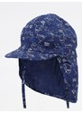 Yoclub Kids's Boys' Summer Cap With Neck Protection CLE-0118C-A100 Navy Blue