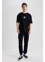 DEFACTO Oversize Fit Crew Neck Printed T-Shirt