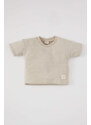 DEFACTO Baby Boy Regular Fit Crew Neck Striped T-Shirt