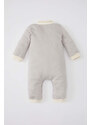 DEFACTO Baby Boy Newborn Polo Neck Long Sleeve Jumpsuit