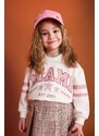 DEFACTO Baby Girl Polo Neck Printed Sweatshirt