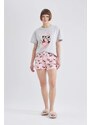 DEFACTO 2 piece Regular Fit Mickey & Minnie Licensed Knitted Sets