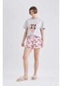 DEFACTO 2 piece Regular Fit Mickey & Minnie Licensed Knitted Sets