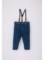 DEFACTO Baby Boy Jean Trousers Suspender 2 Piece Set