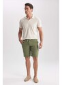 DEFACTO Regular Fit Cotton Elastic Waist Shorts