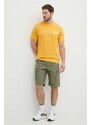 Bavlněné tričko Napapijri S-Boyd oranžová barva, s potiskem, NP0A4HQFY1J1