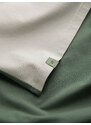 Ombre Clothing Pánské elastanové tričko s barevnými rukávy - zelené V5 OM-TSCT-0176
