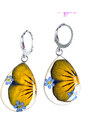 Victoria's fields Šperk z pravých květin - Náušnice Motýlí louka