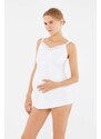 Dagi White Postpartum Nursing Undershirt