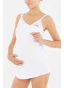 Dagi White Postpartum Nursing Undershirt