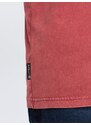 Ombre Clothing Nadčasové cihlové bavlněné tričko V3 LSWL-0103