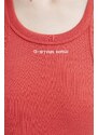 Bavlněné šaty G-Star Raw červená barva, mini