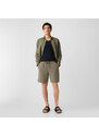 Pánské kraťasy GAP 8 Inch Linen Cotton Easy Shorts Olive