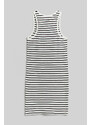 ŠATY GANT STRIPED RIBBED TANK DRESS černá 134/140