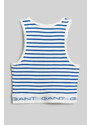 TOP GANT STRIPED RIBBED TANK TOP modrá 134/140