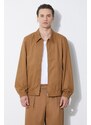 Bunda A.P.C. blouson gilbert pánská, hnědá barva, přechodná, COGXS-H02922