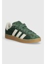 Kožené sneakers boty adidas Originals Campus 00s zelená barva, IF4337