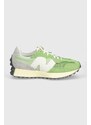 Sneakers boty New Balance 327 zelená barva, U327WRD
