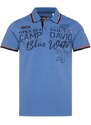 CAMP DAVID Tričko nebeská modř / oranžová / černá