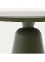 Zelený keramický zahradní stůl Kave Home Tudons 120 cm