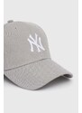 Dětská baseballová čepice 47brand MLB New York Yankees šedá barva, s aplikací, BMVP17WBV