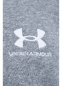 Mikina Under Armour pánská, černá barva, s kapucí, vzorovaná