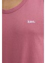 Bavlněné tričko Kaotiko růžová barva