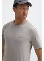 Bavlněné tričko Superdry béžová barva