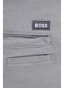 Kalhoty BOSS pánské, šedá barva, přiléhavé, 50507575