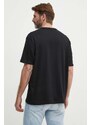 Bavlněné tričko Guess černá barva, s potiskem, M4GI23 K8FQ4