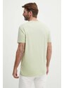 Bavlněné tričko Guess zelená barva, s potiskem, M4GI60 K9RM1