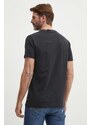 Bavlněné tričko Guess černá barva, s potiskem, M4GI57 K9RM1