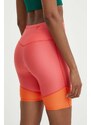 Běžecké šortky Mizuno Impulse Core oranžová barva, high waist, J2GBB206