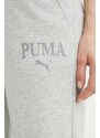 Tepláky Puma SQUAD šedá barva, s potiskem, 677901