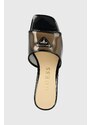 Pantofle Guess GABLES dámské, černá barva, na podpatku, FLGGAS PAF03