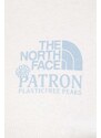 Bavlněné tričko s dlouhým rukávem The North Face béžová barva, NF0A87DZQLI1