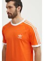 Bavlněné tričko adidas Originals oranžová barva, s aplikací, IM9382