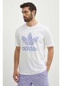 Bavlněné tričko adidas Originals bílá barva, s potiskem, IS0205