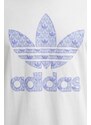 Bavlněné tričko adidas Originals bílá barva, s potiskem, IS0205