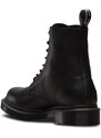 Kožené workery Dr. Martens 1460 Pascal MONO dámské, černá barva, na plochém podpatku, 24479001