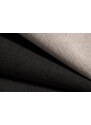 Černá čalouněná rohová pohovka MICADONI Ruby 273 cm, pravá