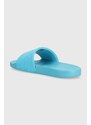 Pantofle Calvin Klein Jeans SLIDE MONOGRAM CO dámské, bílá barva, YW0YW00103