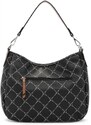 Elegantní kabelka s jemným reliéfem loga výrobce Tamaris 30901 černá