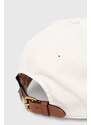 Bavlněná baseballová čepice Coach béžová barva, s aplikací