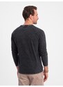 Ombre Clothing Nadčasové černé bavlněné tričko V1 LSWL-001