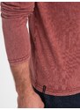 Ombre Clothing Nadčasové cihlové bavlněné tričko V3 LSWL-001